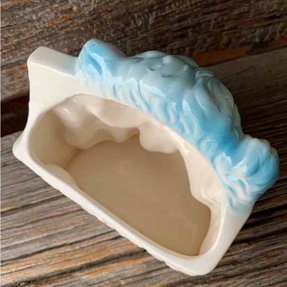 Vintage Mid Century Nursery planter Big eyed Bear Pastel kitsch Big Eyes Rubens - Picture 9 of 11